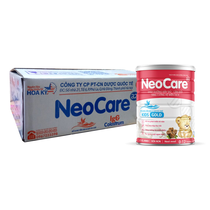 Thùng 6lon Sữa bột NeoCare kids gold (0-12 tháng) 900g