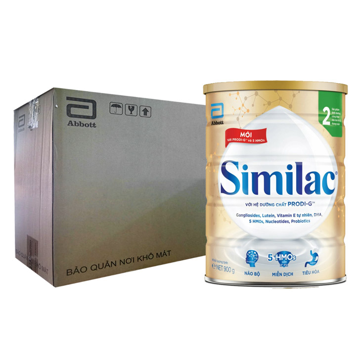 Thùng 6lon Sữa Similac Gain IQ 2 900g