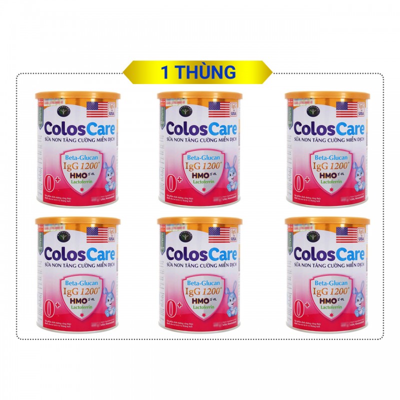 Thùng 6 lon Sữa bột colos care 0-900g