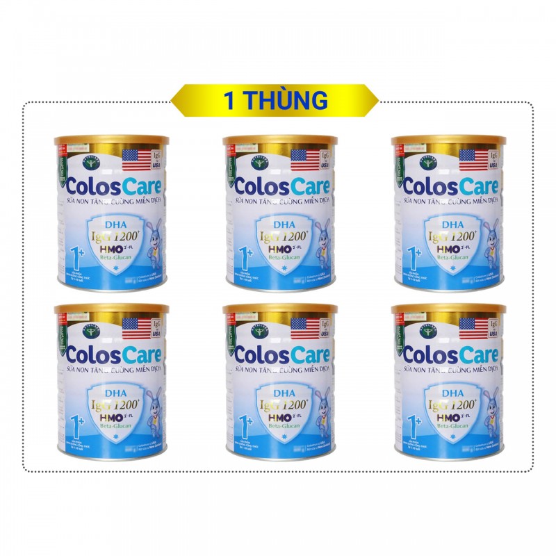 Thùng 6 lon Sữa bột colos care 1-900g