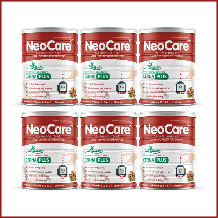 6 Lon Sữa NeoCare cerna plus 900g