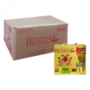 Thùng 12 hộp Yến sào Bionest Ginseng hồng sâm cao cấp - hộp tiết kiệm