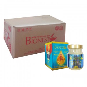 Thùng lọ Yến sào Bionest Gold đường isomalt cao cấp -72 lọ