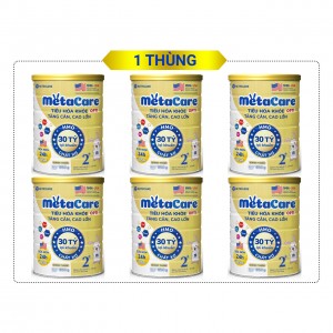 Thùng 6 lon Sữa Meta Care Opti 2+ 850G (2-10 tuổi)