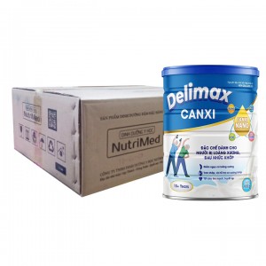 1 Thùng Sữa bột Delimax Canxi 900g