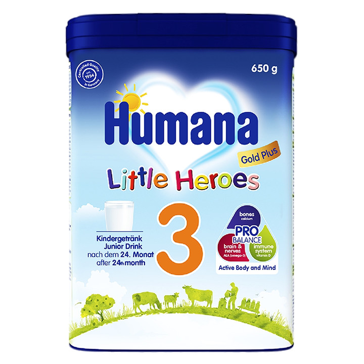 Sữa Humana số 3 650g của Đức (trẻ từ 1-9 tuổi)