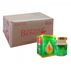 Thùng lọ Yến sào Bionest Gold cao cấp 26% - 72 lọ
