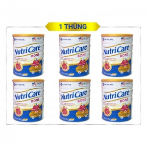 Thùng 6 lon bổ sung dinh dưỡng NutriCare Bone hộp 900g